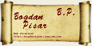 Bogdan Pisar vizit kartica